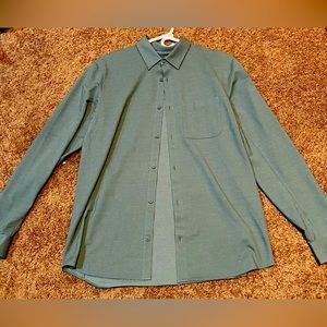 Men’s Lululemon Comission Long Sleeve Button Down - Green (Size M)